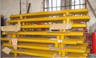 Traffic facilities steel tube blocker on the road - fixing vehicle