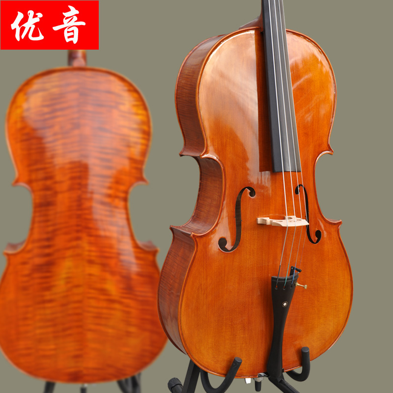 Handmade solid wood European material playing cello College-grade solo cello Adult instrument