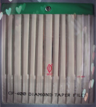 TAIWAN Yipin CF-400 diamond large flat oblique file Diamond file (width 2MM* 12 pcs assembly)