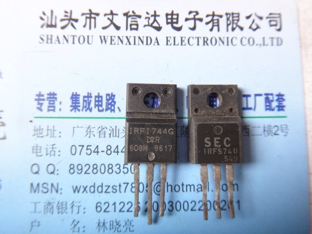 (Stevenson Da Electronics) Original Imported Unloader IRFI744G IRFS740 GOOD SHIPPING QUALITY ASSURANCE