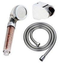 SPA negative ion spa shower head pressurized water-saving handheld nozzle 3-piece set