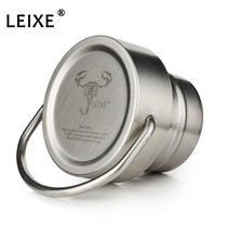 LEIXE FASHION STAINLESS STEEL COVER 45 mm LARGE OPENING INTEGRAL STEEL WIDE MOUTH SPORT INSULATED KETTLE LID