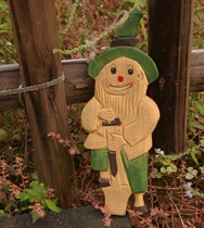 Garden Decorative Original eco-handmade wood Wood Carving Craft Green Shovel Woova large number