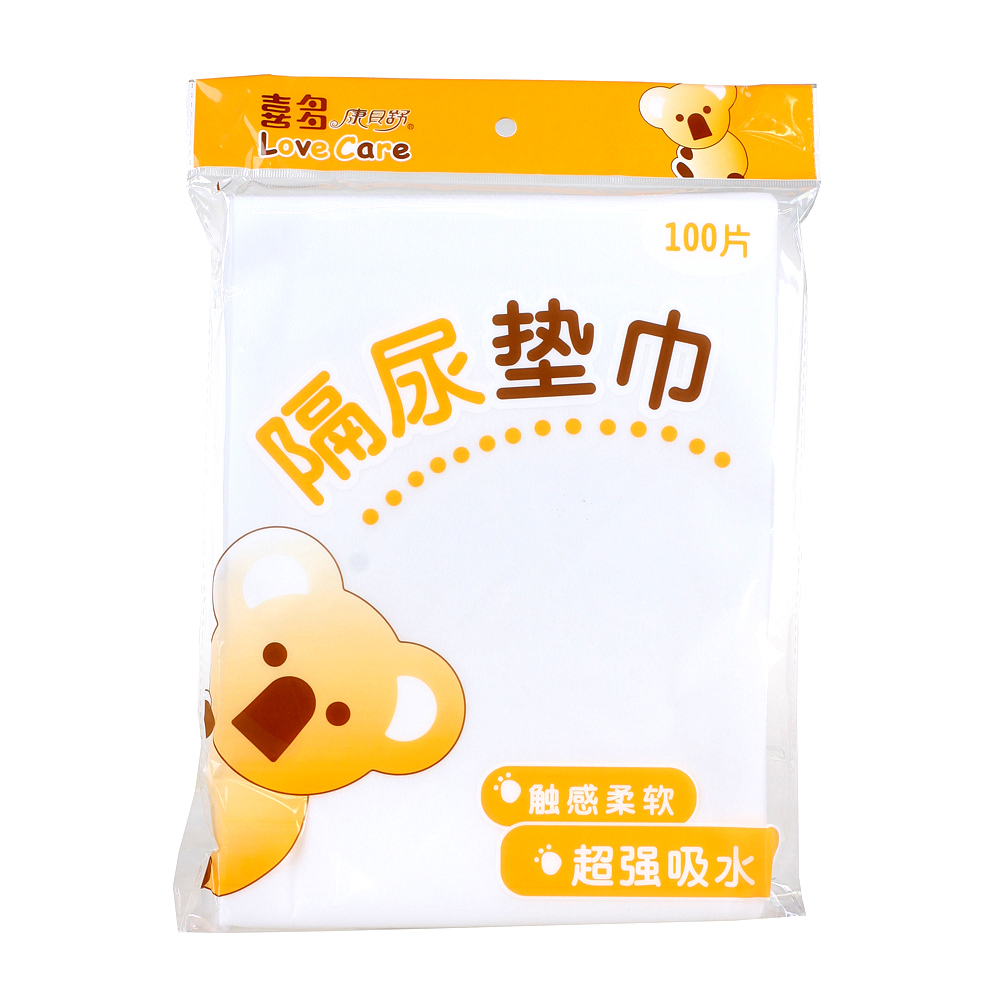 喜多婴儿隔尿垫巾宝宝100片一次性 尿布伴侣 H21029
