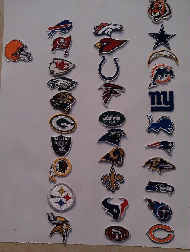 NFL United States League 32 team LOGO team emblem computer embroidery label embroidery patch patch stick