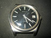 17 Diamond in Japan-Blackpan (Seiko) - A single calendar of antique watches (collectibles)