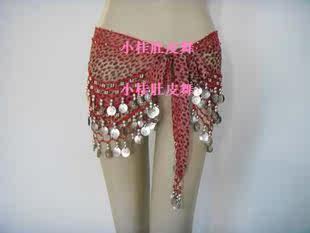 Belly dance waist chain BAO WEN waist chain red tapered BAO WEN waist chain 128 coins lengthened Edition waist chain Foot Coins Overweight