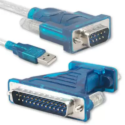 usb to rs232 usb to serial port 9-pin line with side-by-side port Support W7W8 system