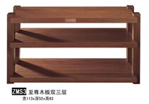 Jazz rack Extreme double 3 layers Extreme double three ZMS3 audio-visual cabinet black walnut solid wood