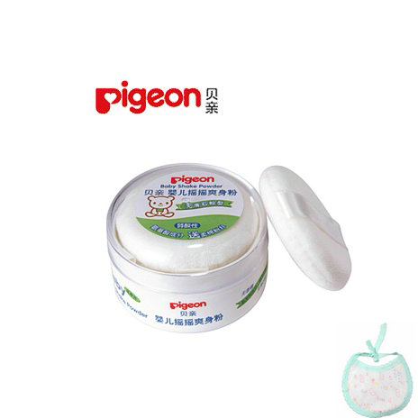 贝亲pigeon 婴儿摇摇爽身粉45g 宝宝爽身粉不含滑石粉HA07 HA13