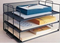 Document holder (opening free superimposed barbed wire document holder) File shelf 14 5 layers