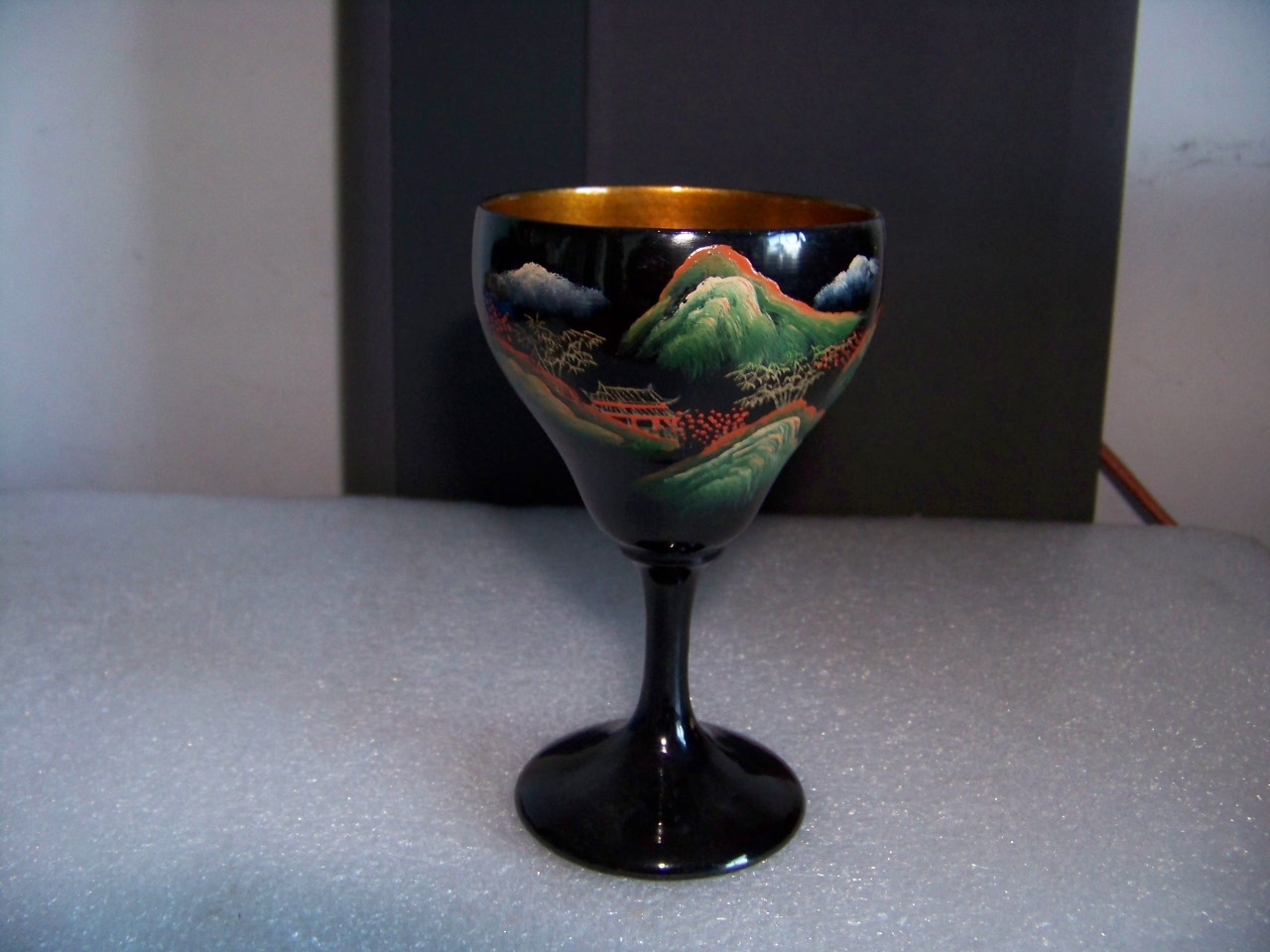 Fuzhou Traditional Crafts * Early Export Lacquerware-Goblet * stock Old stock for use in collection 71 *125mm