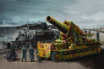 Trumpeter Model 1 35 German Karl 600mm mortar late railway transport type 00209