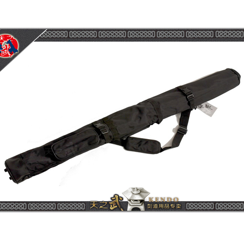 (day of martial arts) black oxford cloth rain-proof bamboo knife bag 5 Ben capable of carrying back bottom reinforcement-sword walk supplies