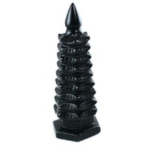  Natural crystal obsidian Wenchang tower to help study Wangwen puzzle to help Feng Shui town house decoration