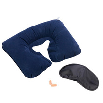 MUXINCAMP outdoor travel supplies Sanbao ride pillow earplugs eye mask inflatable U-shaped pillow