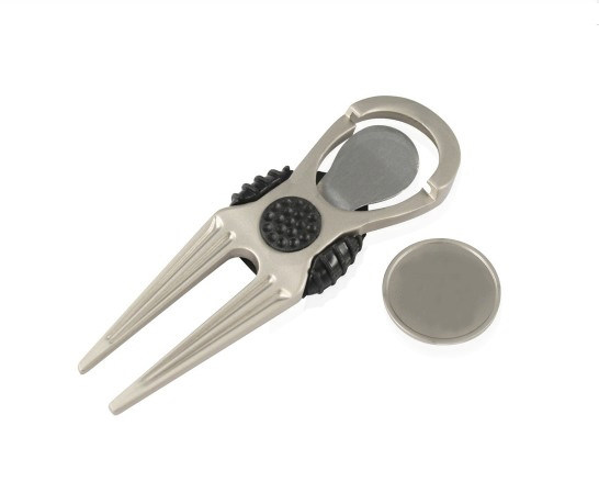 Zinc Alloy Golf Tool Golf Fruit Ridge Fork With Ball Mark