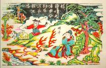 National Intangible Cultural Heritage collection gift of good products Qing edition Wuqiang Woodblock New Year painting Lamp Fang Yang Sheng Good dog