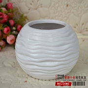 Giải phóng mặt bằng gốm hoa hình cầu chậu hoa tròn thời trang đơn giản bình hoa nhân tạo - Vase / Bồn hoa & Kệ