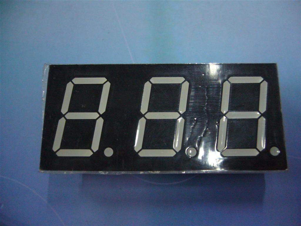 LED digital display module Three 0 8 inch shady light pipe module red double-row foot 12 feet SM320801D3B