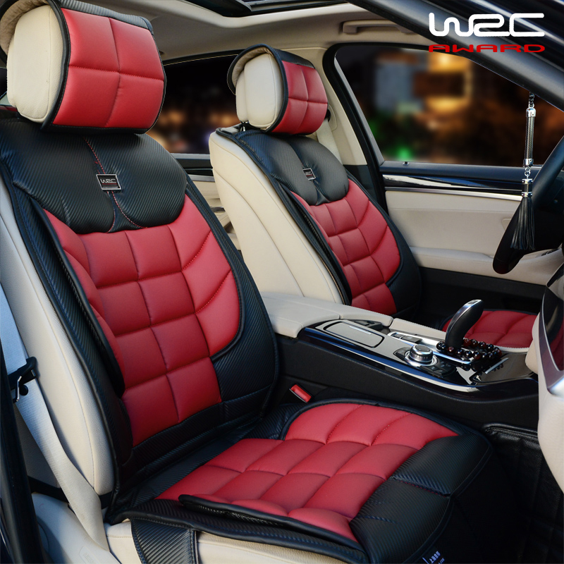 WRC汽车运动款碳纤皮坐垫奥迪A4L A6L宝马325 320 路虎揽胜斯巴鲁