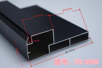LED display advertising screen with aluminum frame profiles black matte 3396 33 * 96mm 1 0mm
