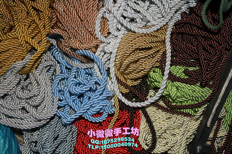8 mm multi - color rope decorative rope rope rope 3 strands torn polypropylene rope cotton rope