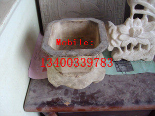 Garden ornaments Stone carving fish tank Stone trough flower pot Antique stone fish tank stone basin Stone carving ornament 026