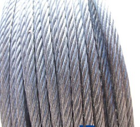 6*19 Iron galvanized steel wire rope cotton yarn wire rope diameter 6mm