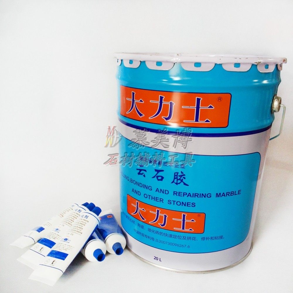 Wuhan Keda Hercules marble dry hanging glue tile adhesive glue 20L transparent vat glue