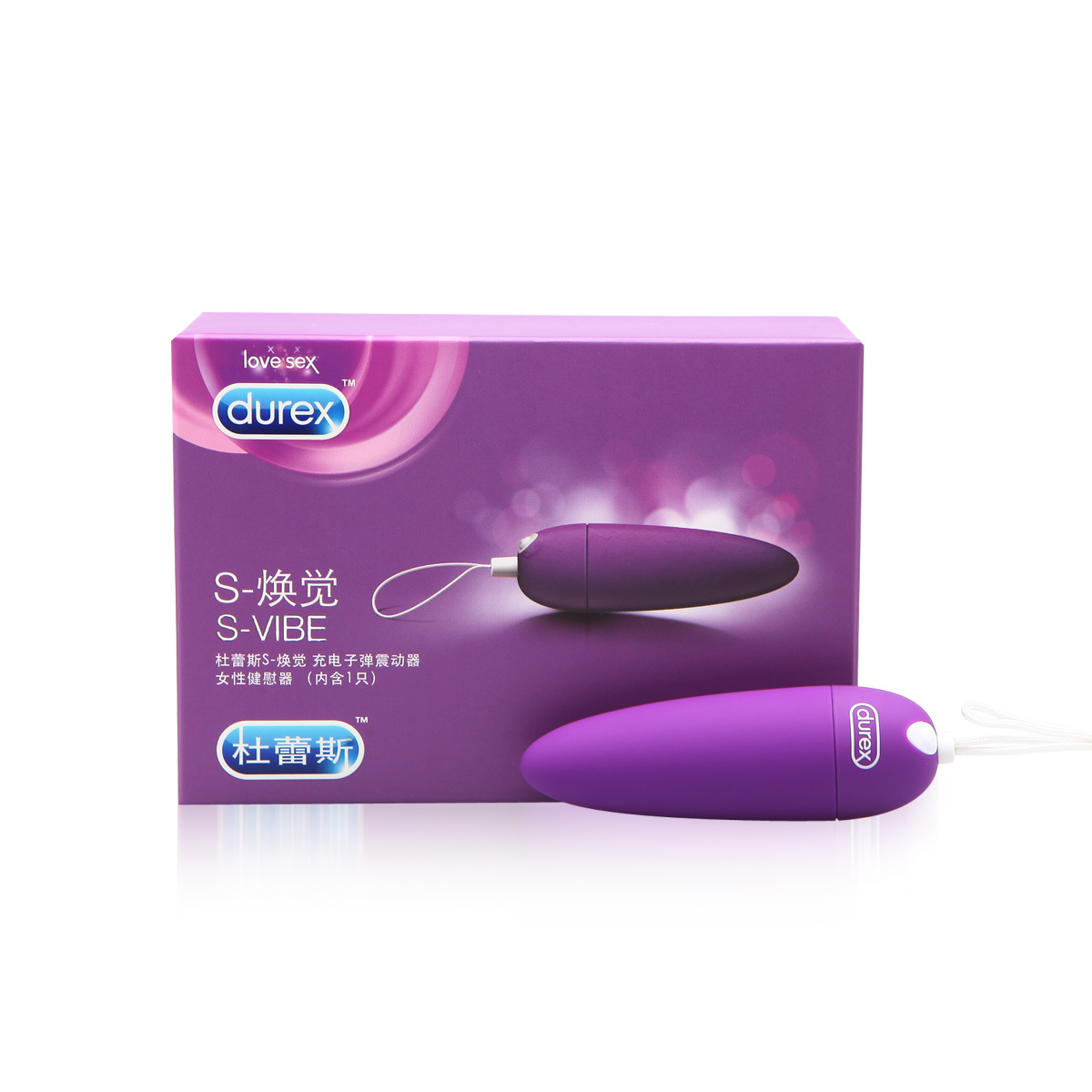 杜蕾斯S-焕觉充电子弹震动器 女性自慰器 夫妻情趣用品 性玩具