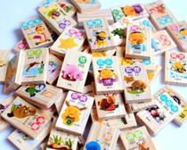 Hot-selling animal domino Chinese character Pinyin Domino toy 100 childrens educational toys