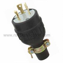 WJ-8331R L6-30 30A 250V lead rubber plug three-pin plug anti-shedding