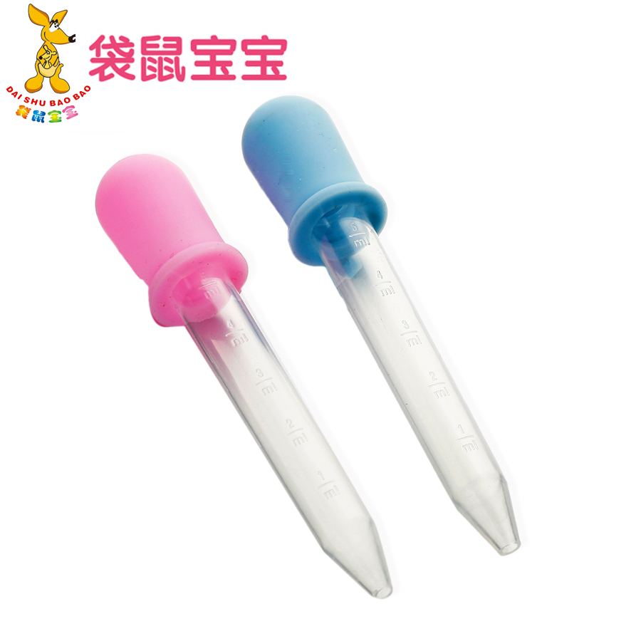 袋鼠宝宝 婴幼儿硅胶滴管喂药器儿童防呛 带刻度 单只装【新品】