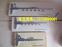 Lu Gong depth vernier caliper 0-1500-2000-300mm hydraulic depth gauge 0-150