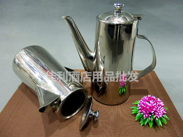 Thick stainless steel cold kettle 2L large capacity teapot bar coffee kettle kettle hotel restaurant cold kettle