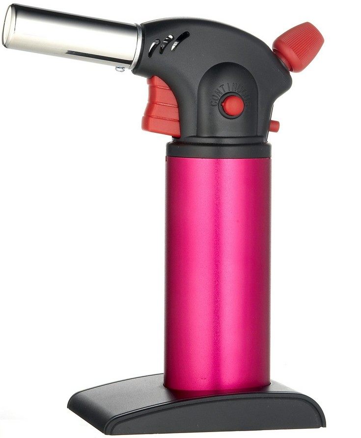 Portable Gas Welding Gun Big Firepower Baking Barbecue Spray Lamps Spray Fire Gun Safety Lock High Temperature Flame Spray Gun Lighter 