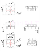 Magnetic base BASE012(3 of the 3 in 1 1) gauge 3 75 gauge 11 row spacing 11 needle by 0 6