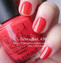 American OPI nail polish watermelon red H42 Hong Kong series gem red happy coral red