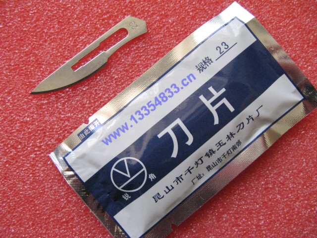 Acute angle maintenance carving knife No. 23 blade ten packs