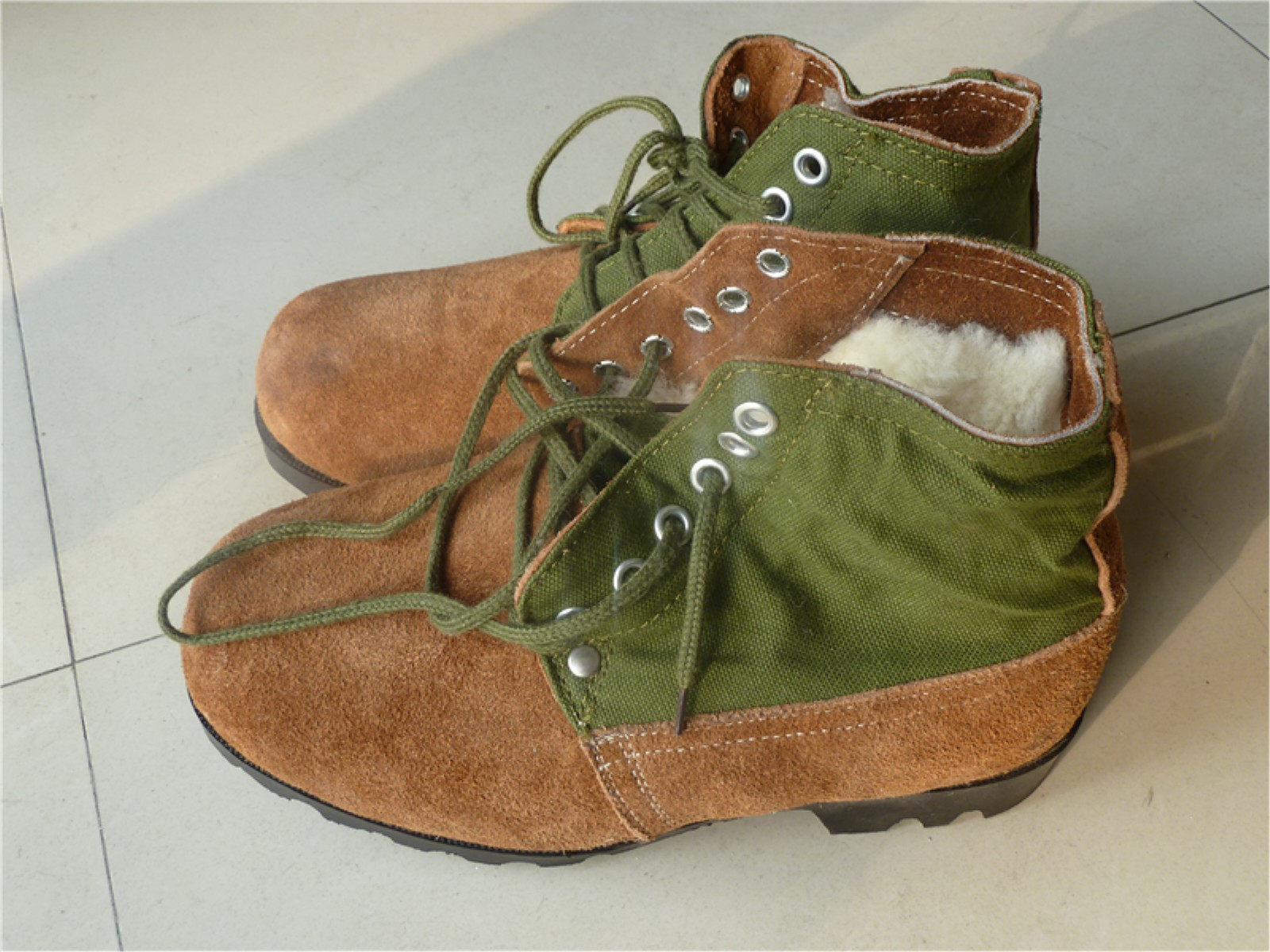 Military Meme Boots Special Wool Leather Boots Upturned Leather Boots Warm Shoes Old Cotton Shoes Cold Storage With Cotton Shoes Anti Chilling