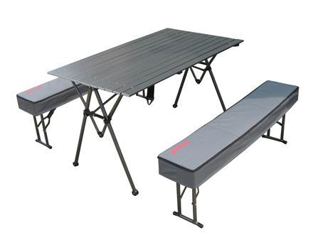 Folding table with stools are mostly DOWELL aluminum tablestool combination package ND-2958 outdoor suit