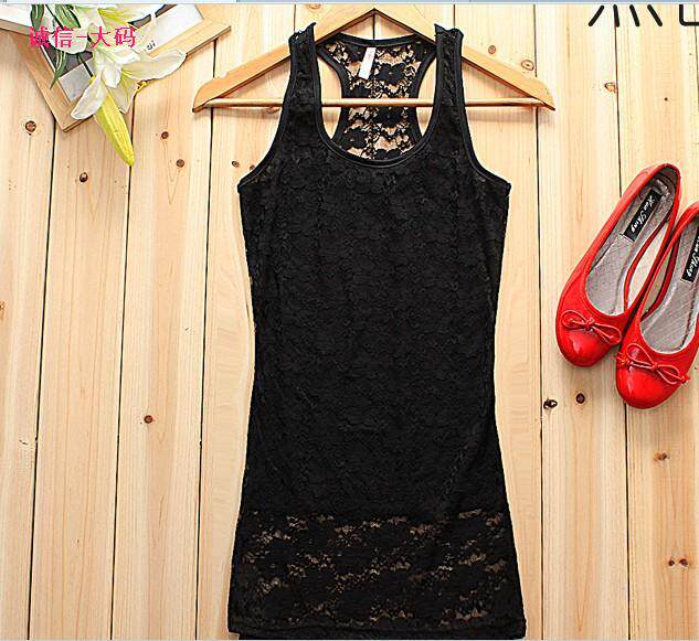 Haolaiyi large size spring and summer new Korean version of women's lace elastic camisole vest custom-made