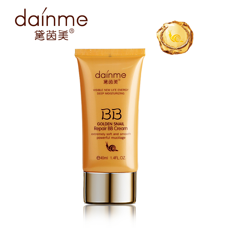 黛茵美黄金蜗牛修护BB霜40ml补水保湿裸妆遮瑕强隔离控油护肤