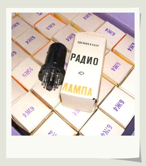 The Soviet Union imported the original box of 6 m 4 tube (6J4P) offset 6AC7