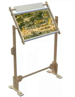 () Medium vertical embroidery frame cross stitch shelf) adjustable solid wood embroidery frame) embroidery frame) embroidery frame) embroidery frame) embroidery frame