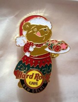 Hard Rock Hard Stone Christmas Badge New Delhi NEW DELhi Memorial Badge