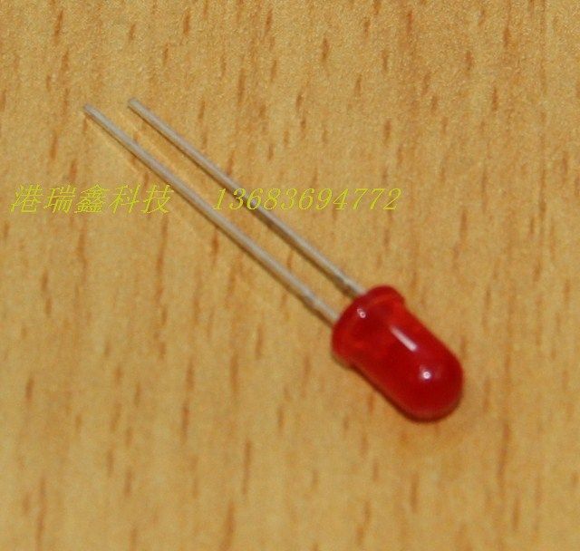 Electronic accessories LED luminous secondary tube 5mm red hair red new product mm5 shine diode can be retailing
