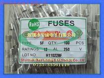 5*20 green certification quick break fuse 5F250V5A 10A 12A double cap wire Fast Fuse Fuse