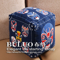 Cloth cloth art pillow cushion Waist backrest cushion Creative muppet Chinese dice Peking opera Facebook square color